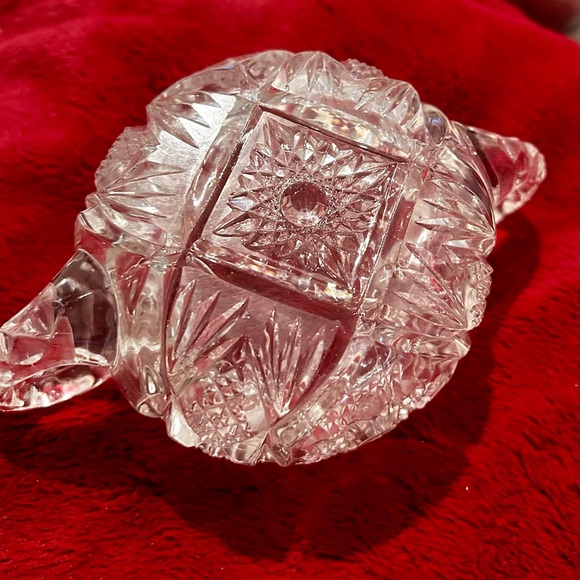Antique American brilliant. Cut Cyrstal dual handle sugar bowl. - Picture 2 of 3